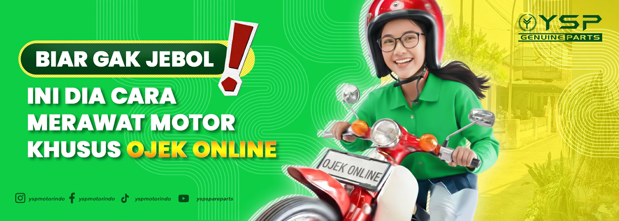 Biar Gak Cepat Jebol, Ini Dia Cara Merawat Motor Khusus Ojek Online.