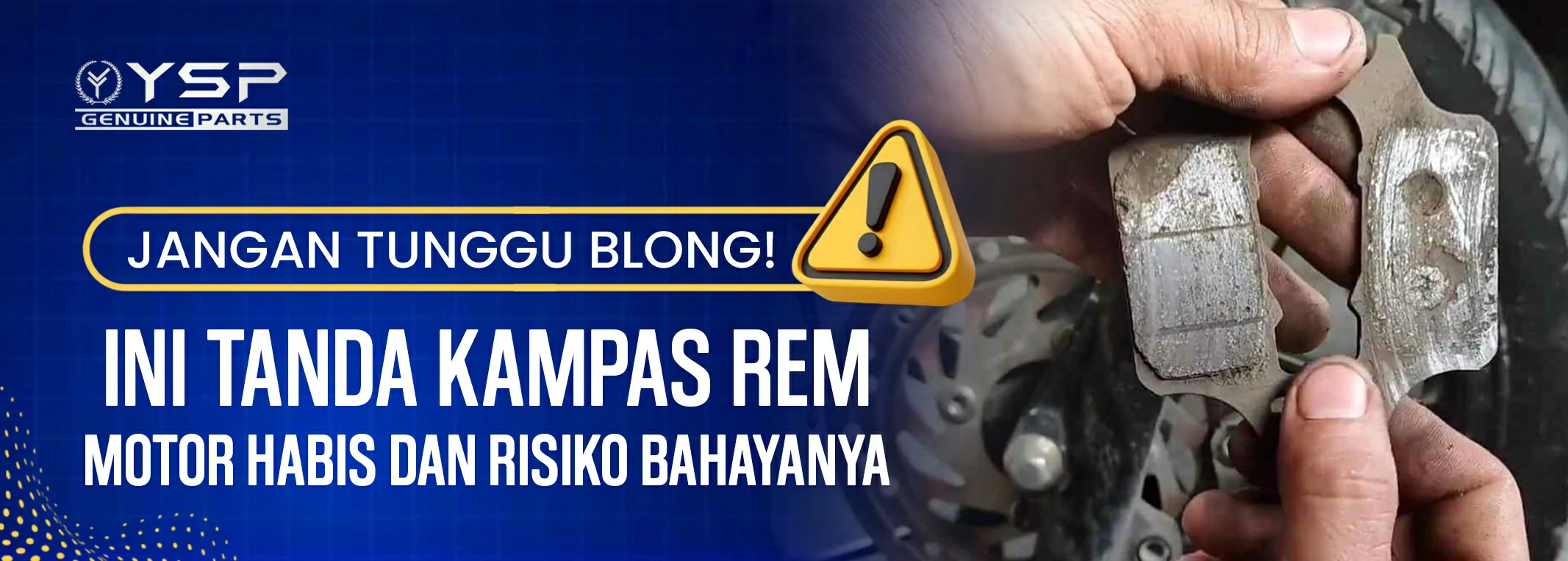 Jangan Tunggu Blong, Ini Tanda Kampas Rem Motor Habis dan Risiko Bahaya