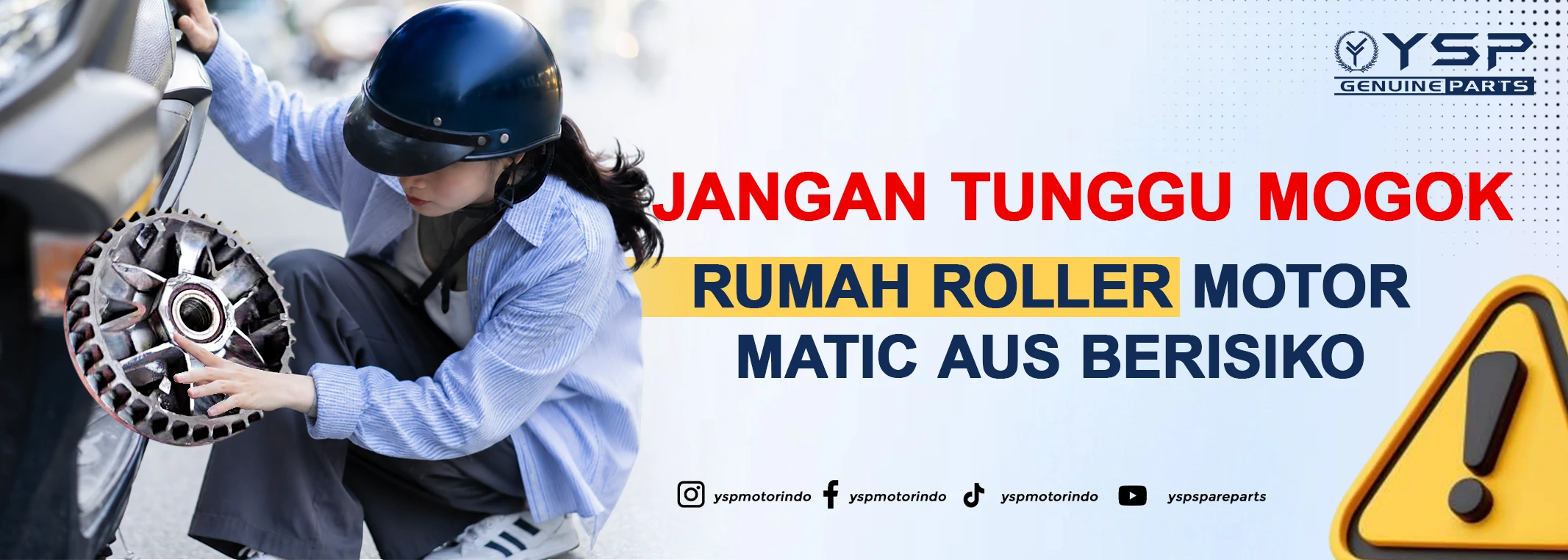 Jangan Tunggu Sampai Mogok, Ini Risiko Biarkan Rumah Roller Motor Matic Aus