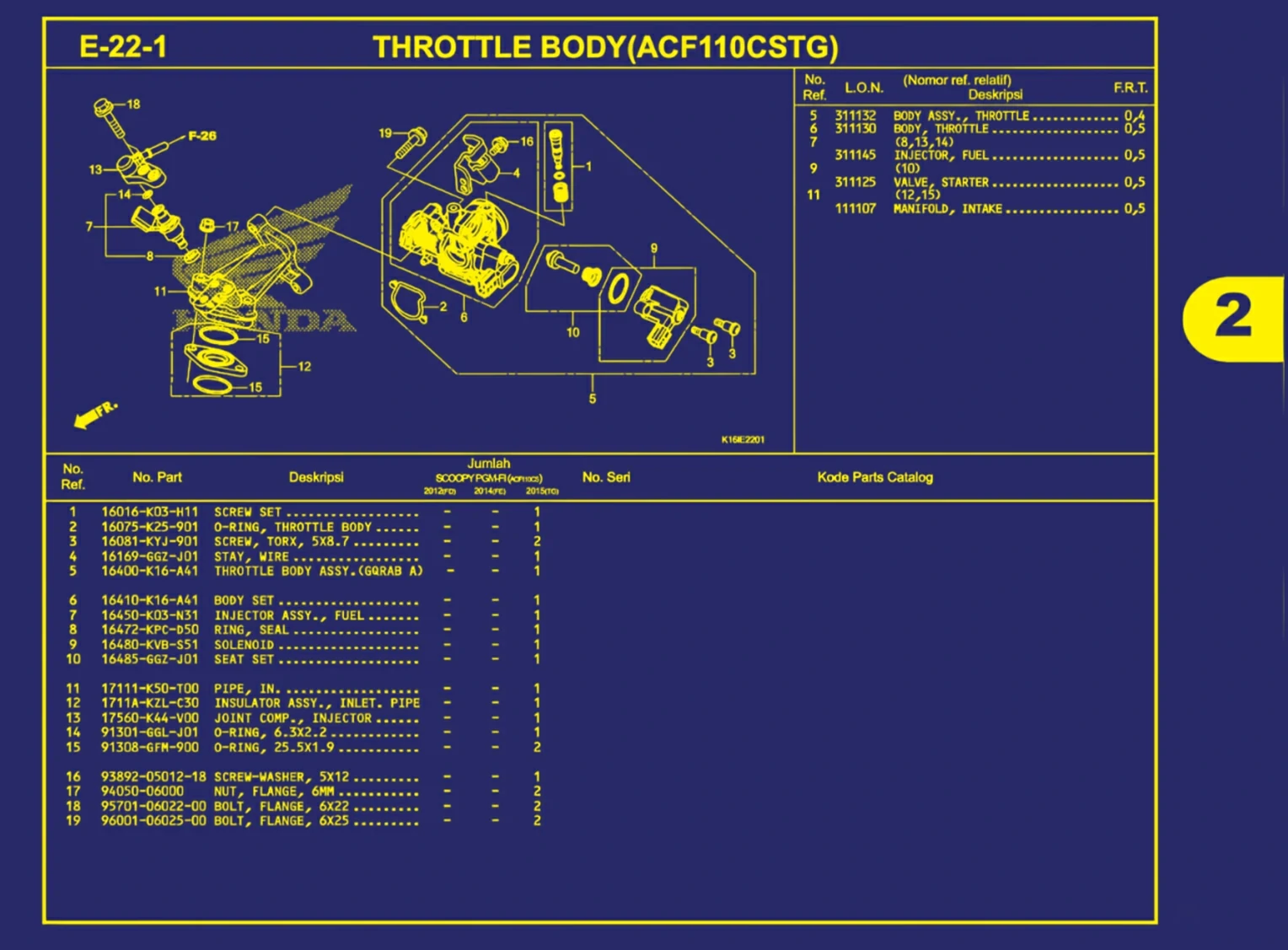throttle body(acf110cstg)