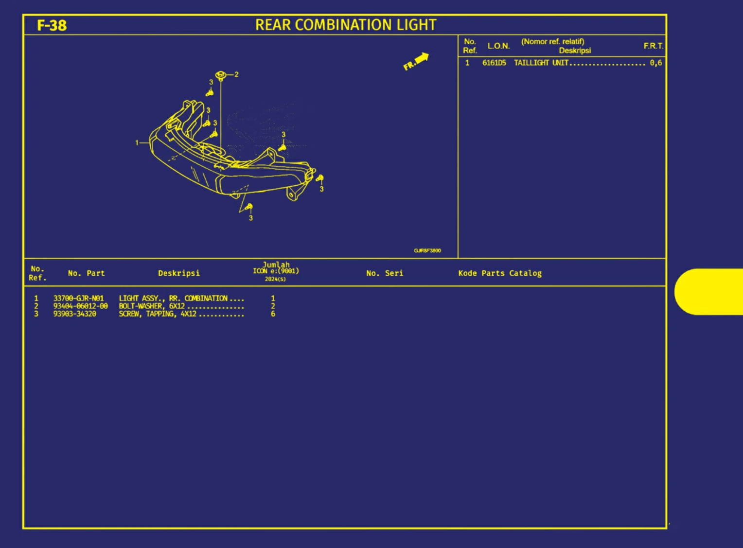 rear combination light