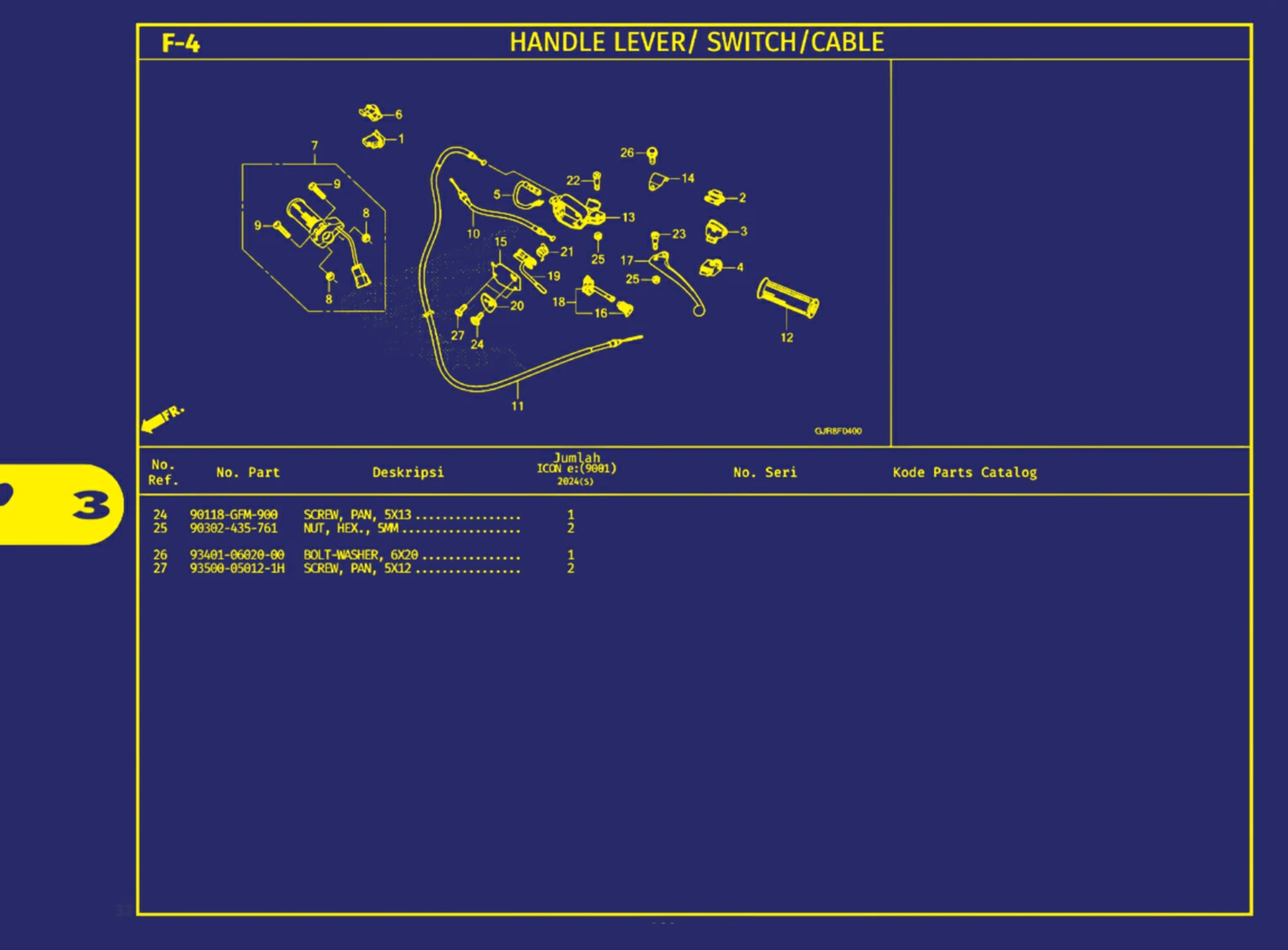 handle lever atau switch atau cable 2