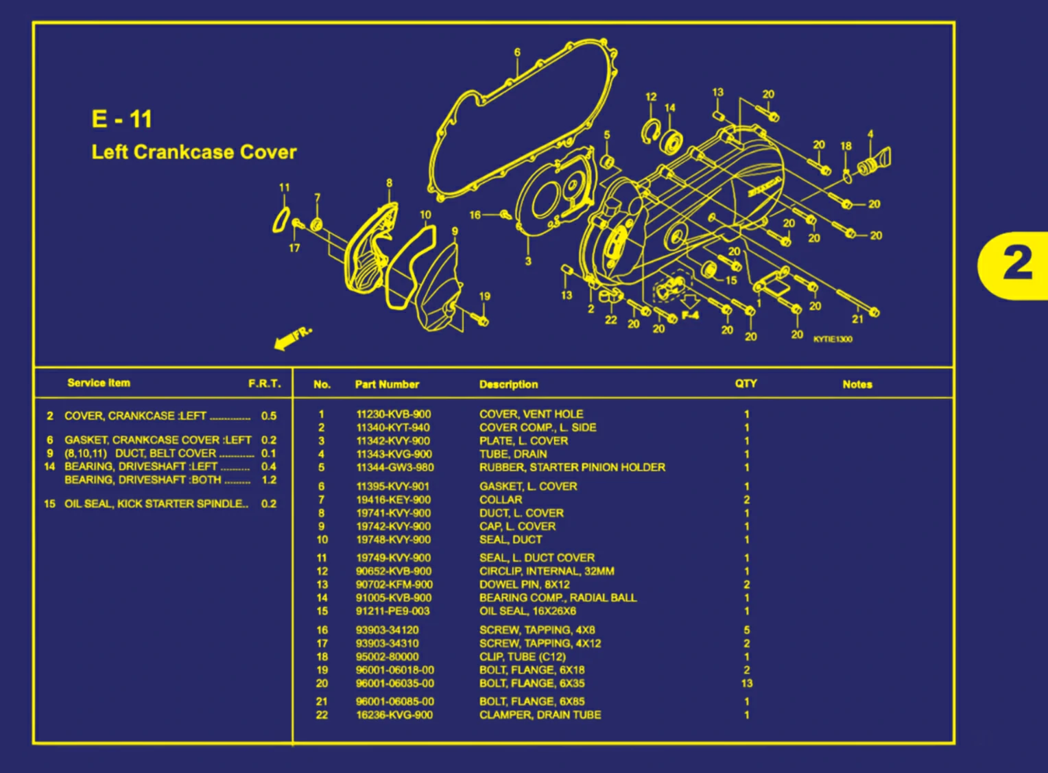 left crankcase cover