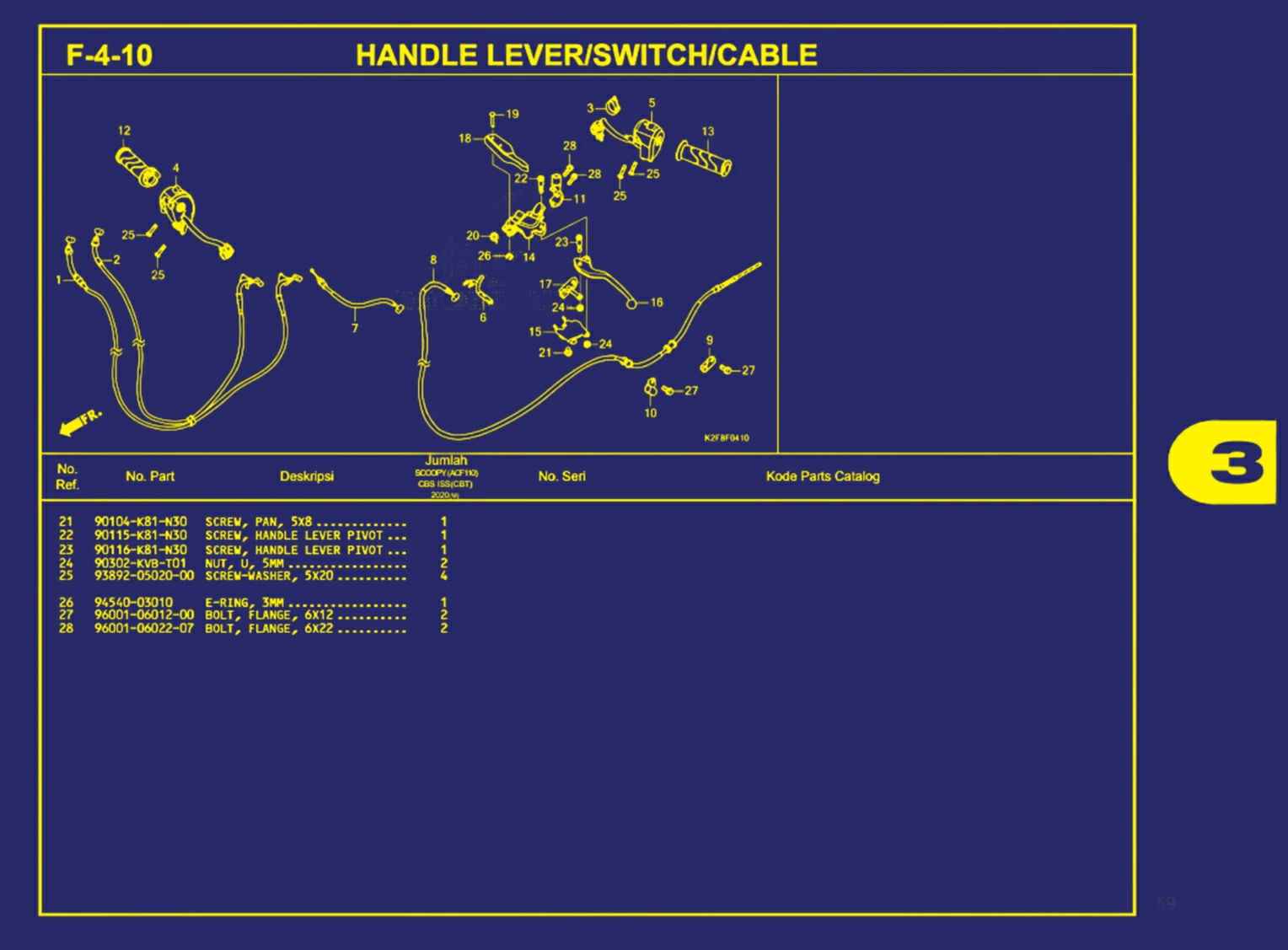 handle lever atau switch atau cable 2