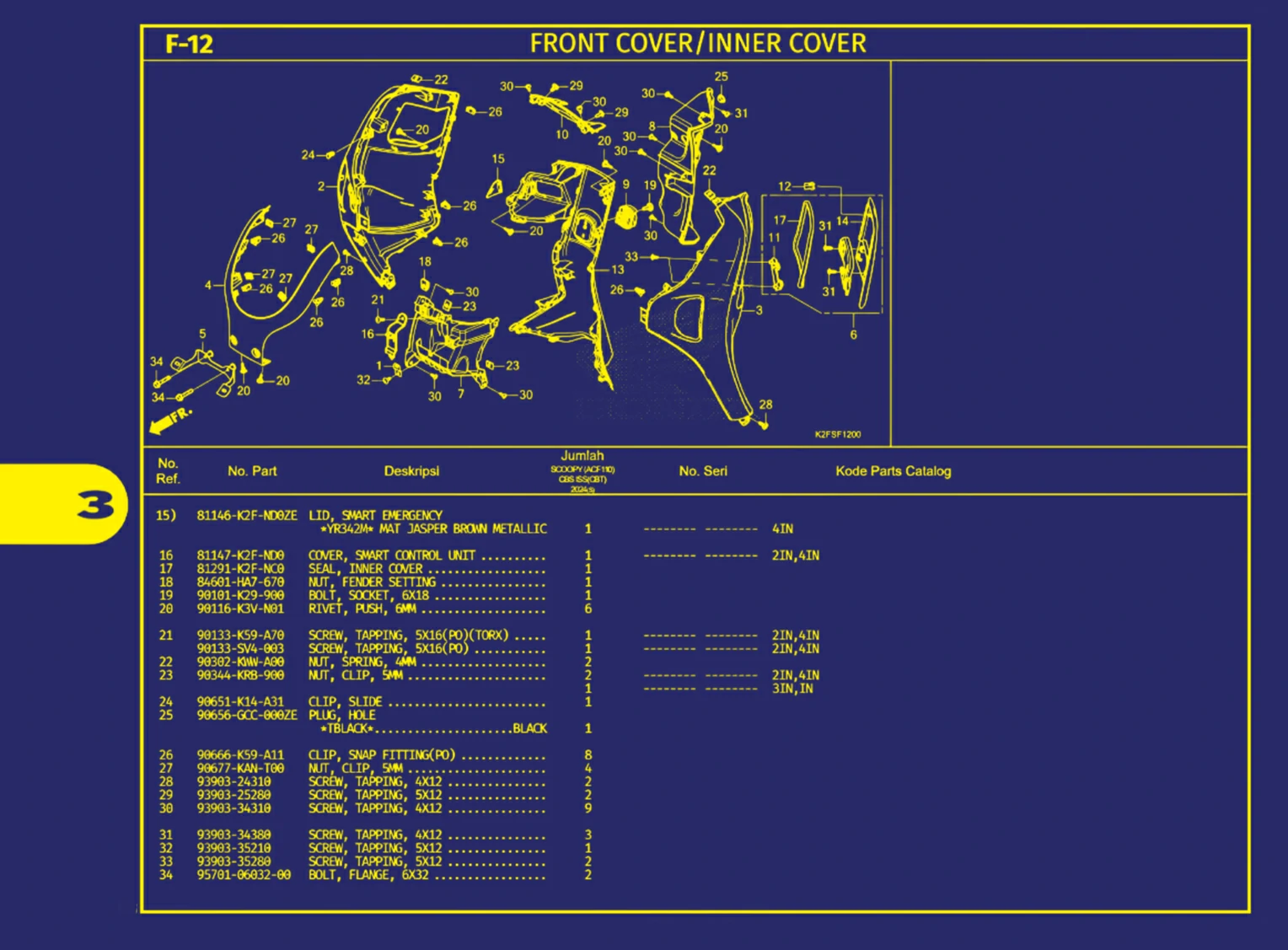 front cover atau inner cover 3