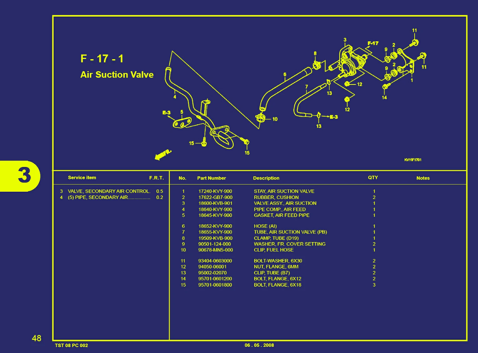 BEAT KVY-AIR SUCTION VALVE
