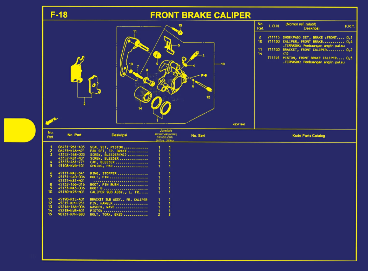 front brake caliper