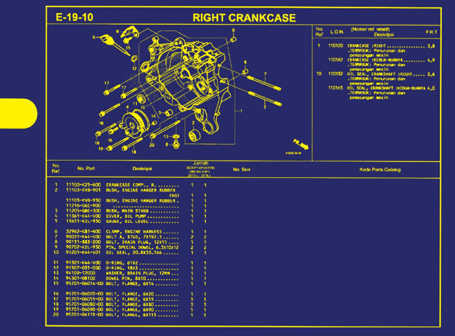 right crankcase