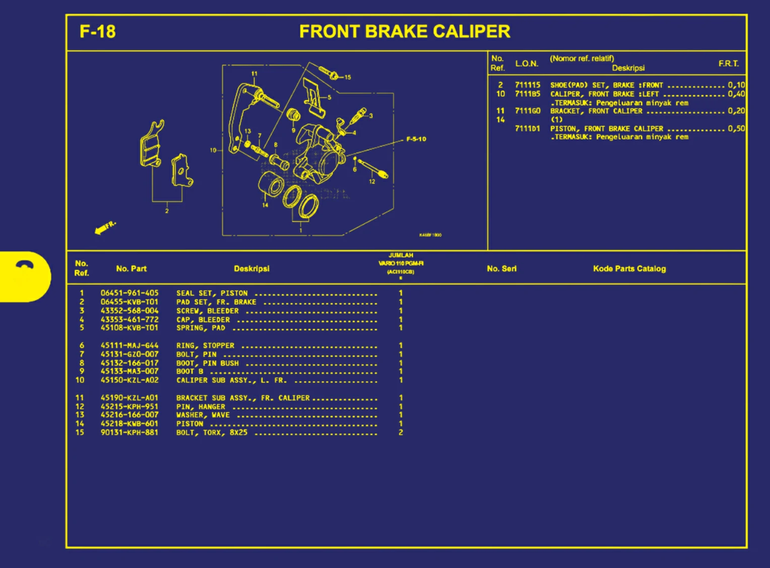 front brake caliper