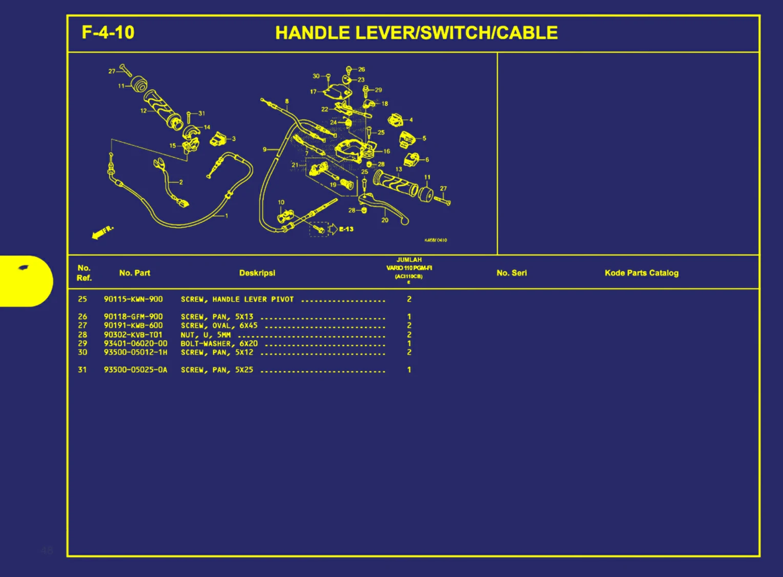 handle lever atau switch atau cable 2