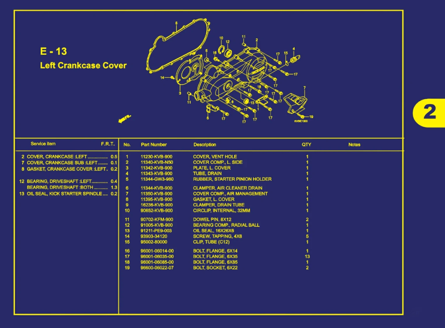 left crankcase cover