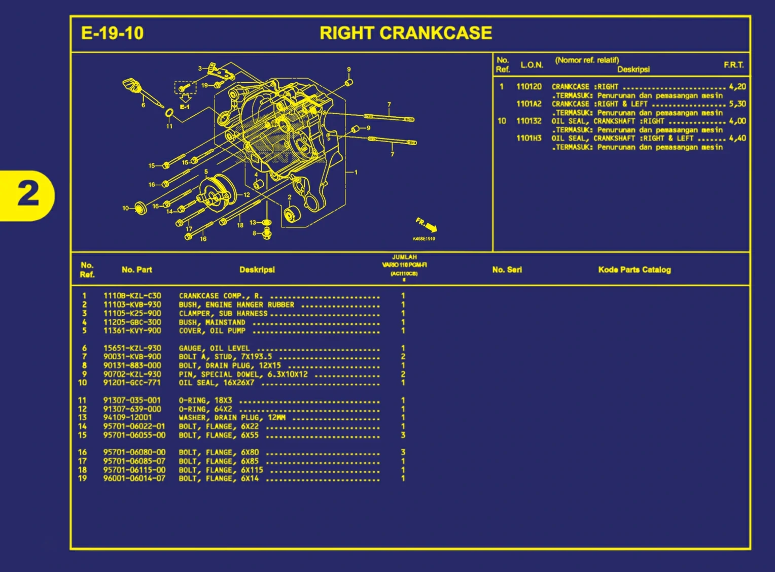 Right crankcase