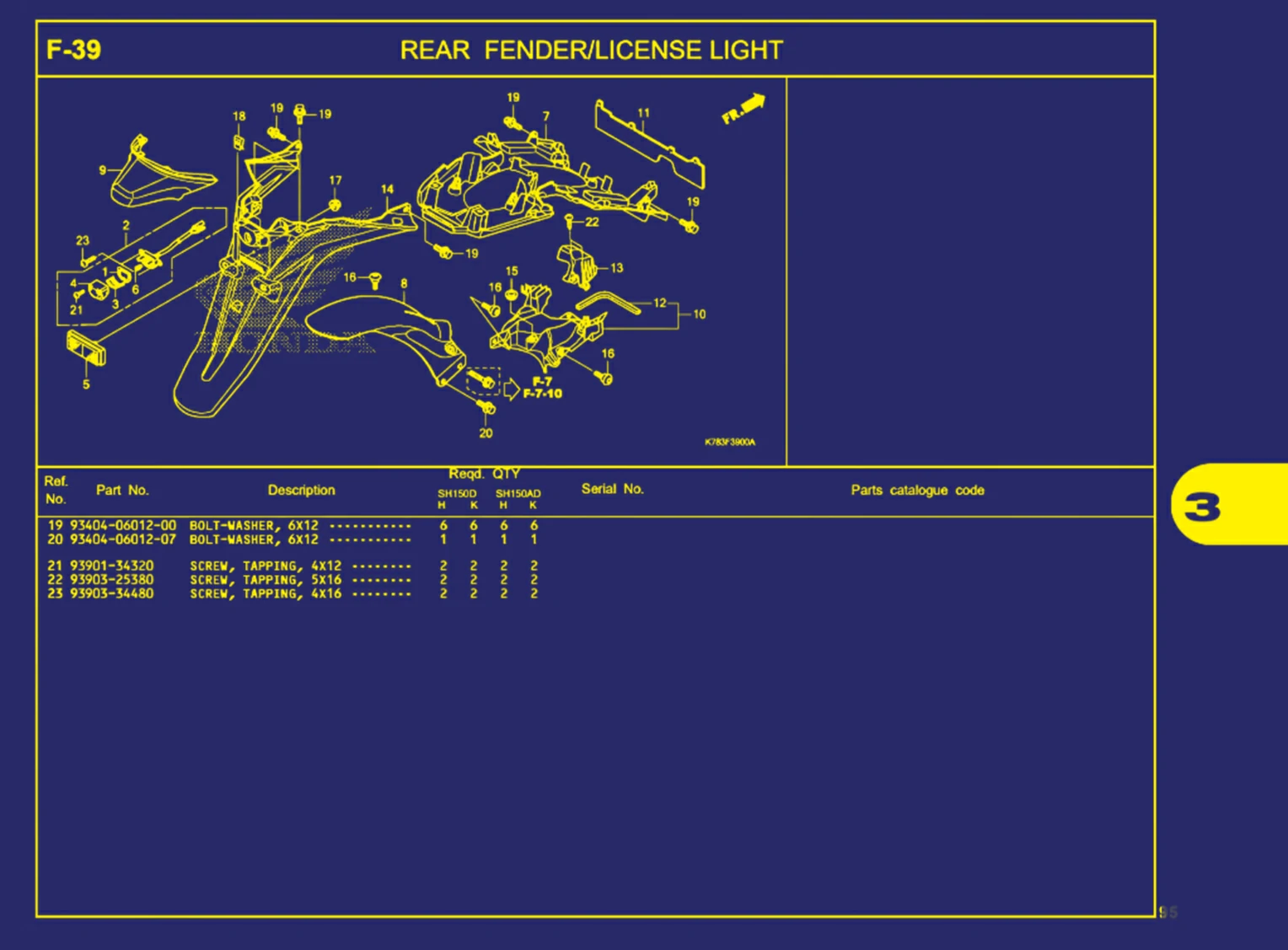 Rear Fender Atau License Light 2