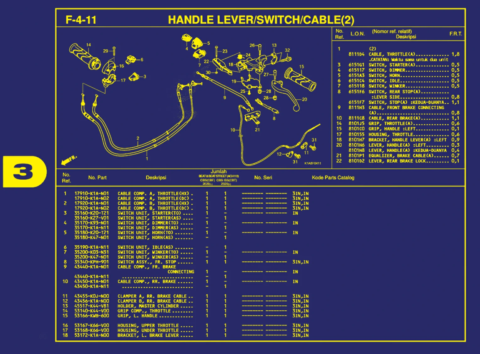 Handle Lever Atau Switch Atau Cable(2) 1
