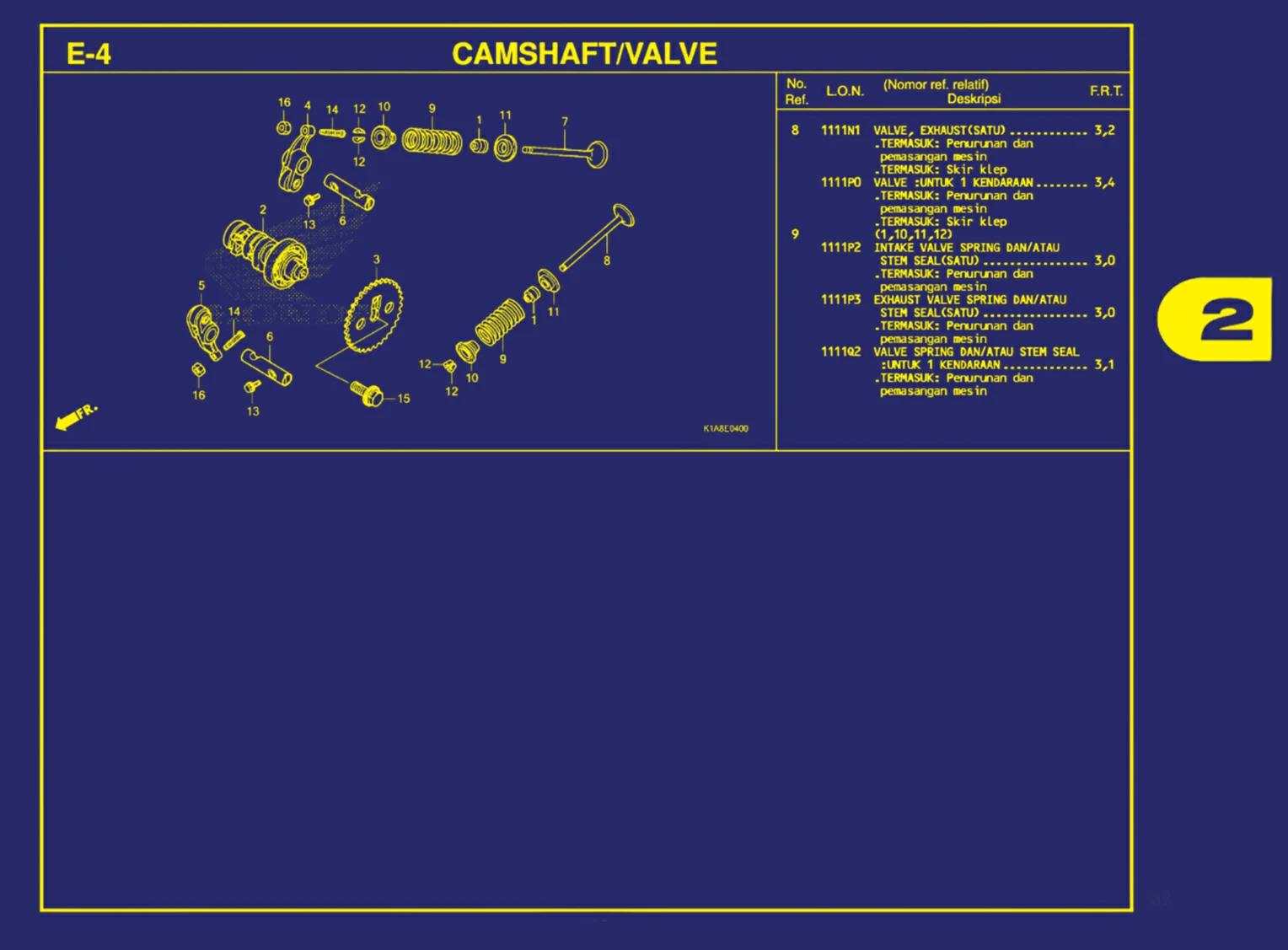Camshaft Atau Valve 2