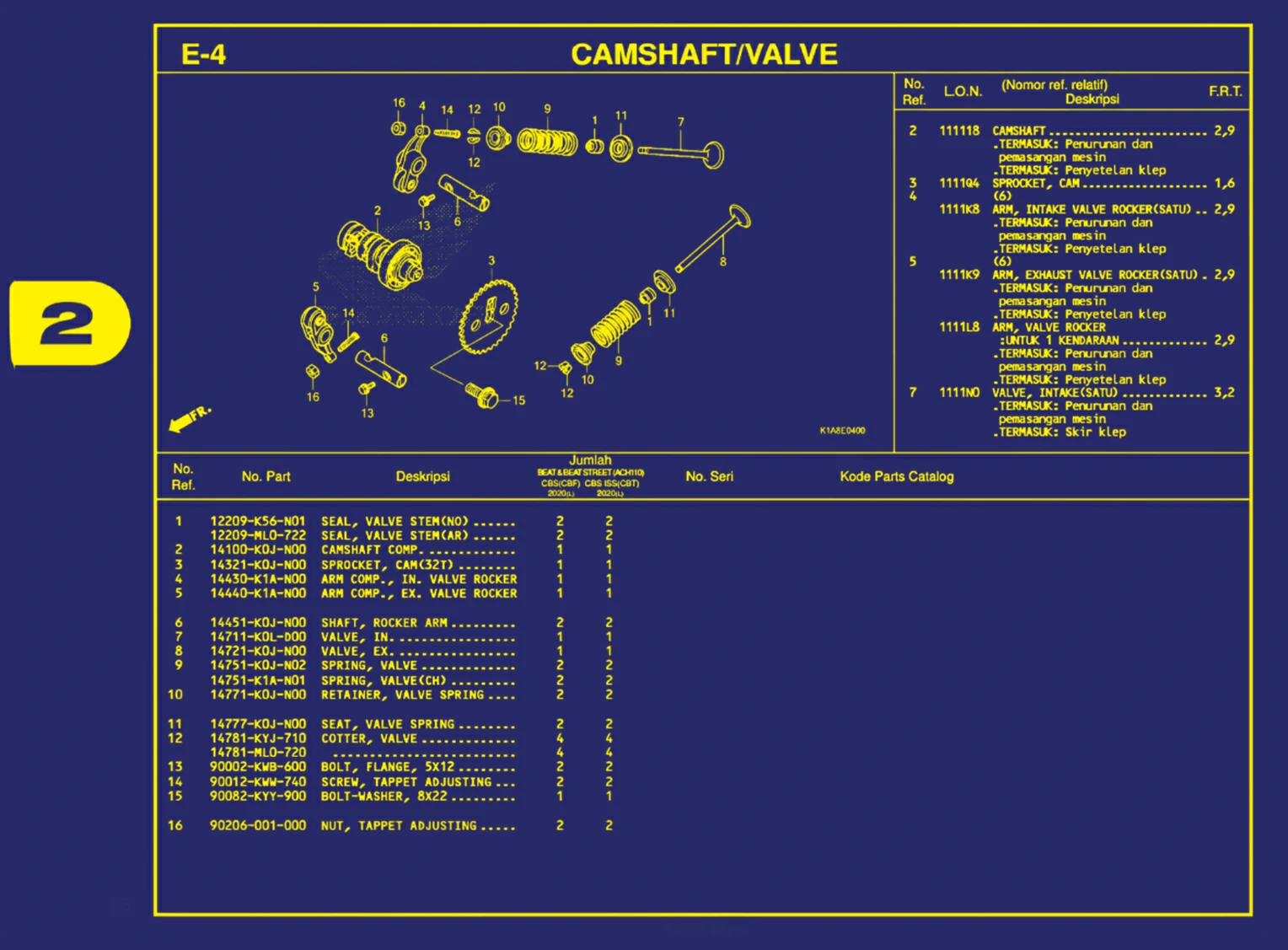 Camshaft Atau Valve 1