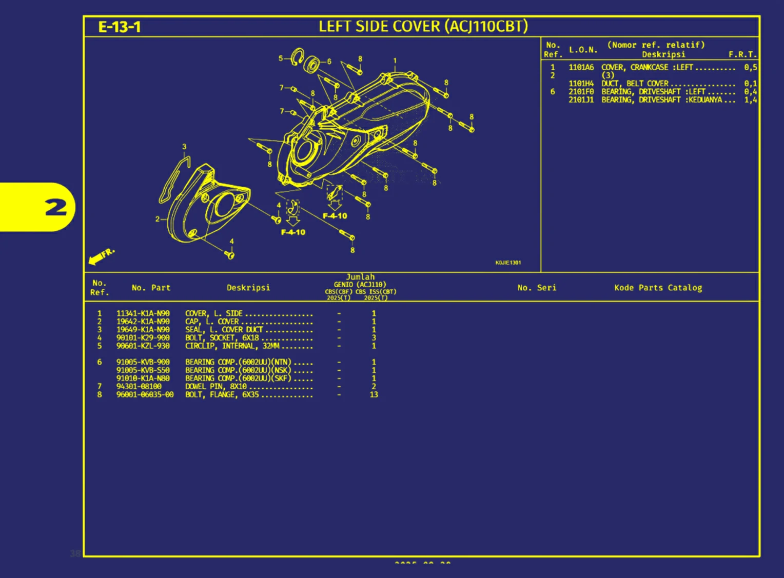 Left Side Cover (Acj110cbt)