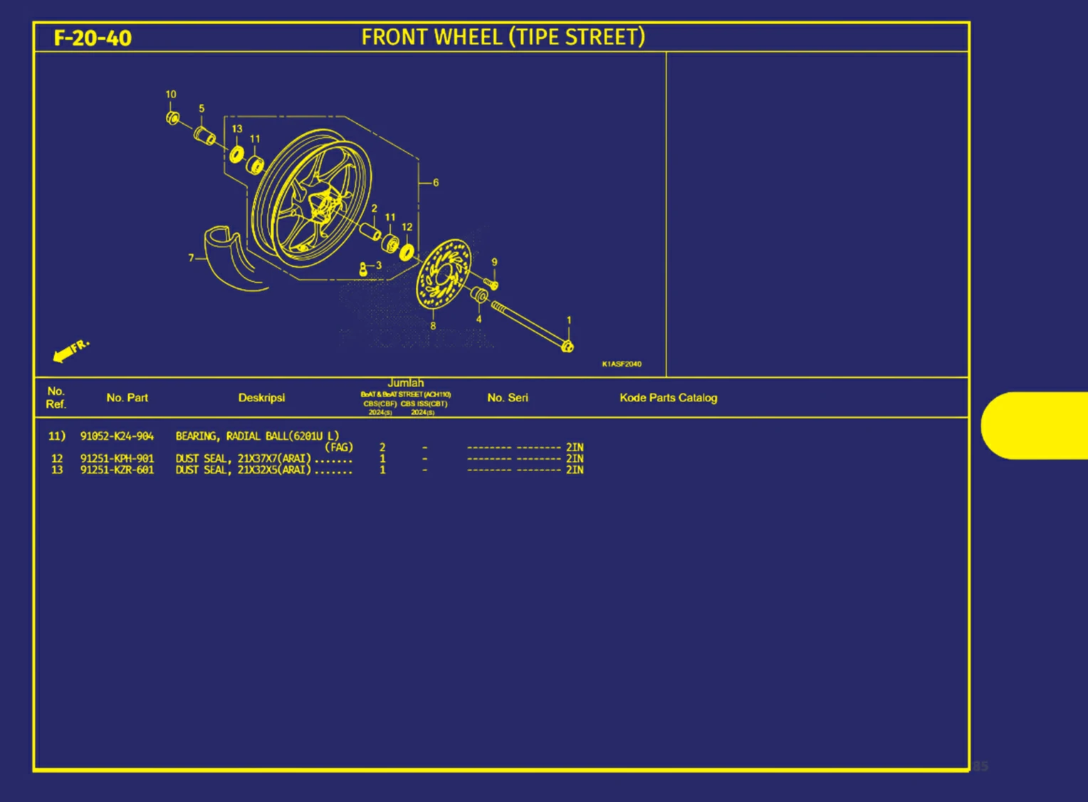 Front Wheel (Tipe Street) 2