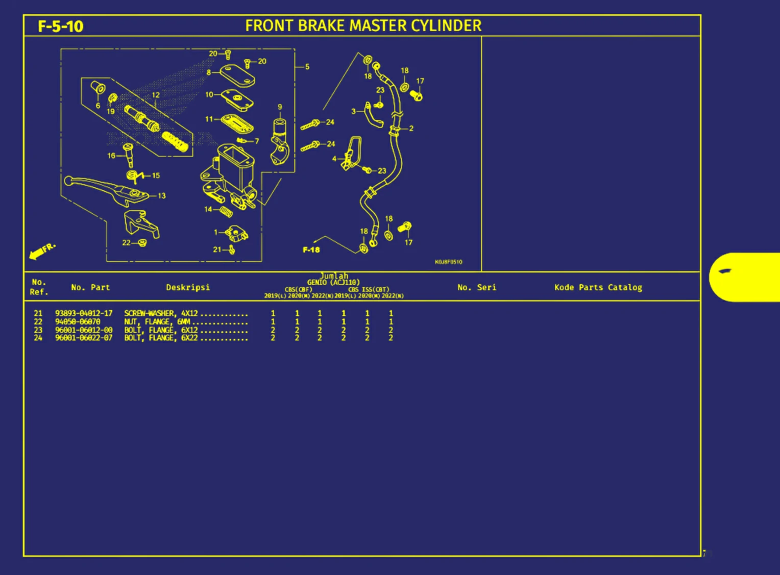 Front Brake Master Cylinder 2