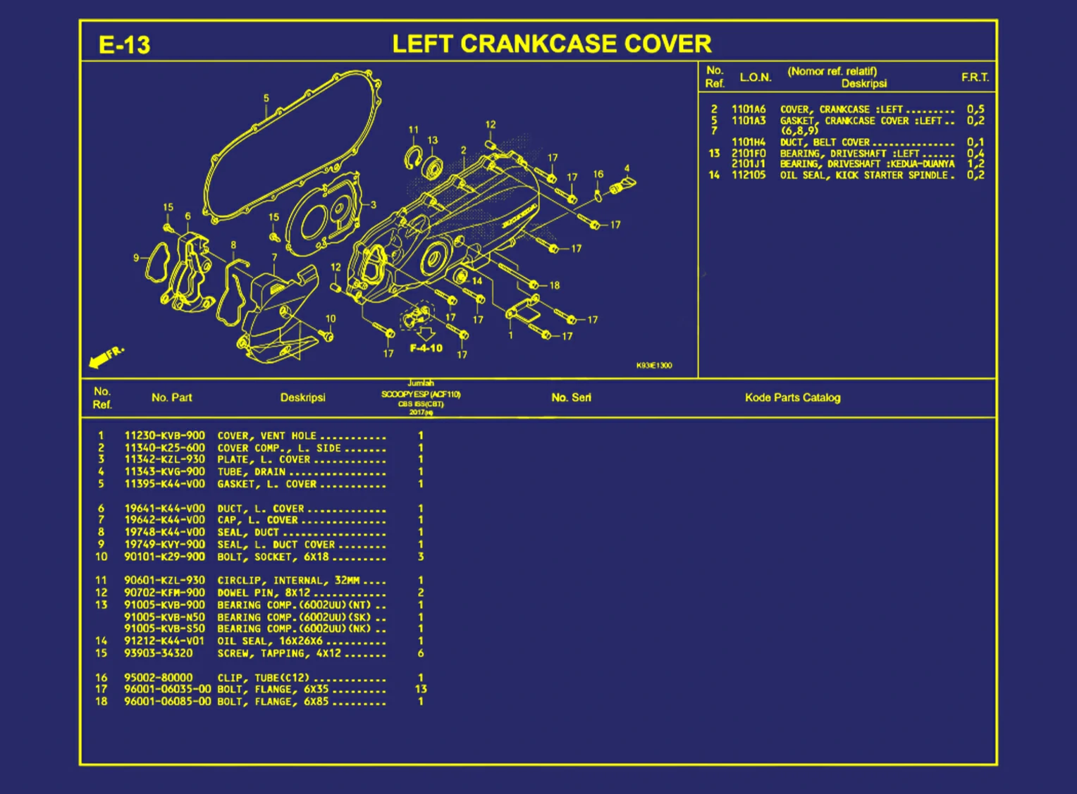 Left Crankcase Cover
