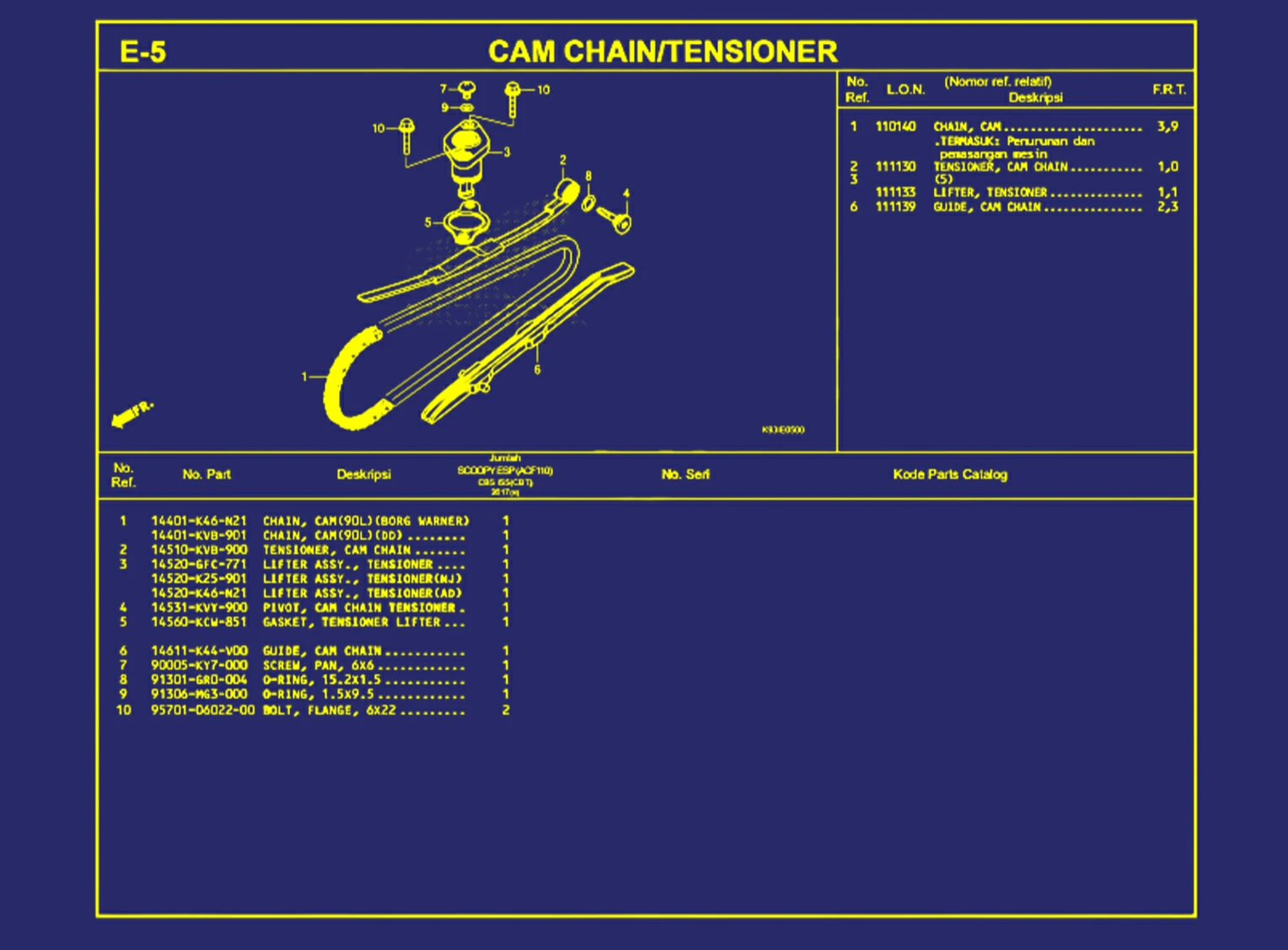 Cam Chain Atau Tensioner