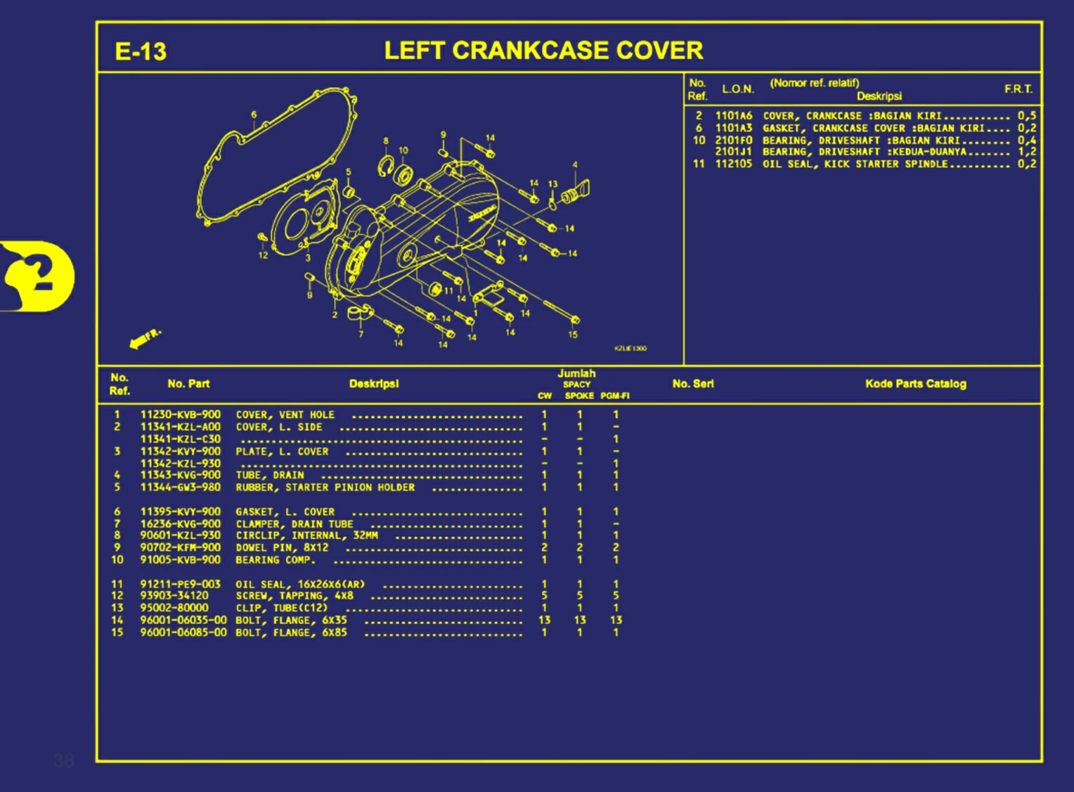 Left Crankcase Cover