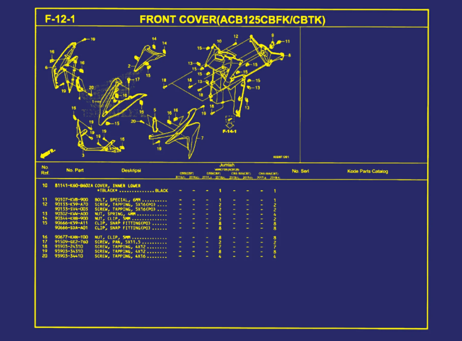 Front Cover (ACB125CBFK atau CBTK) 2