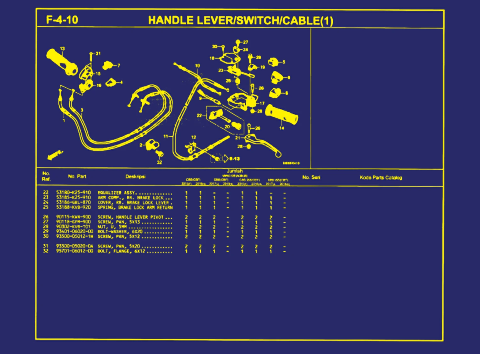 Handle Lever atau Switch atau Cable (1) 2