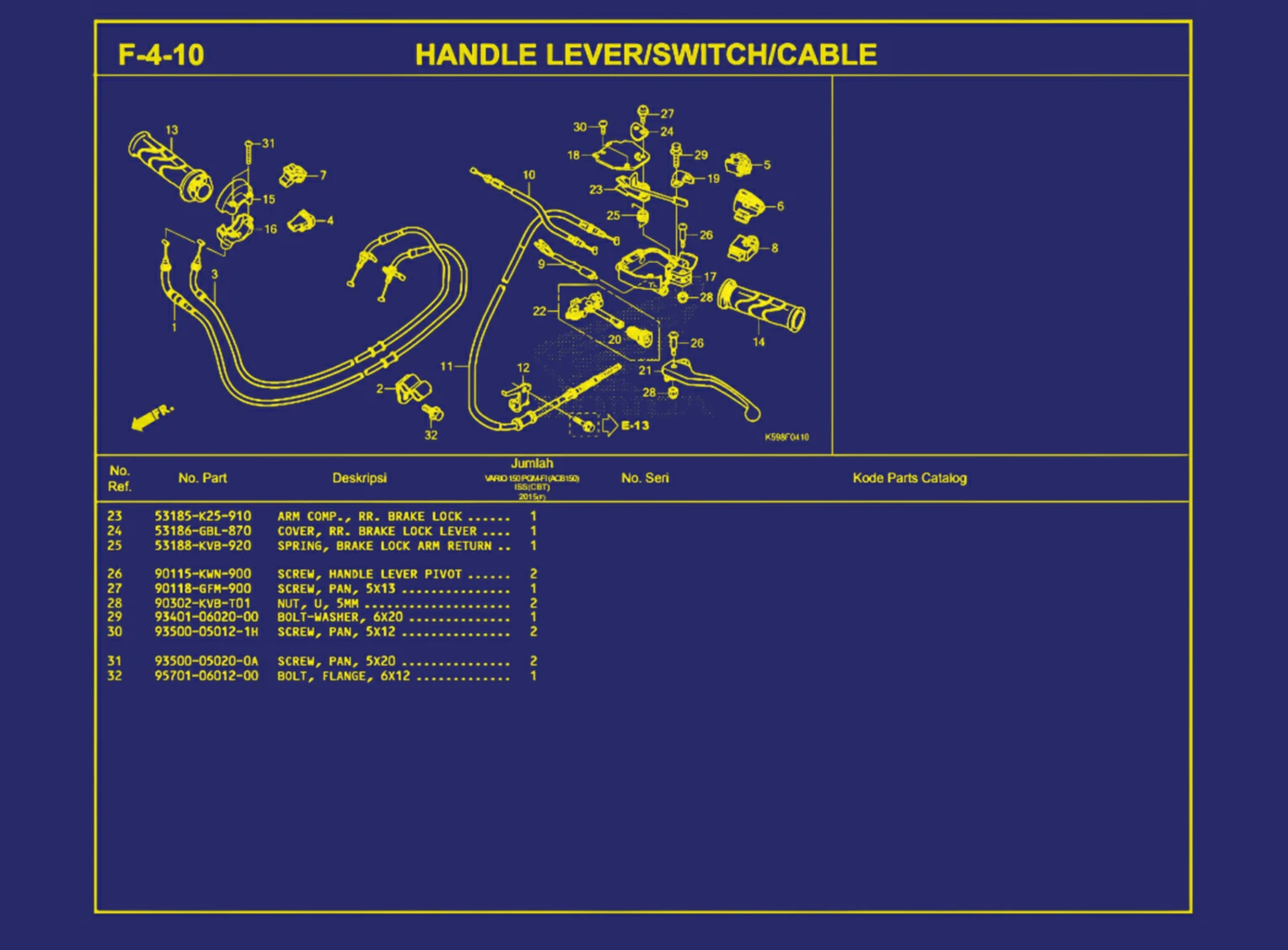 Handle Lever atau Switch atau Cable 2