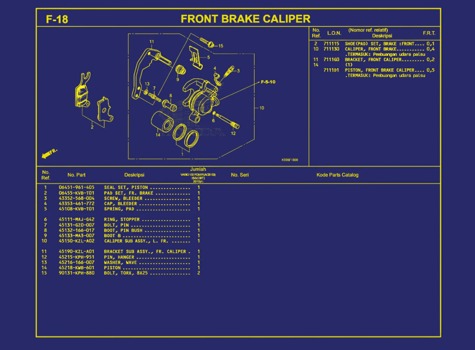 Front Brake Caliper