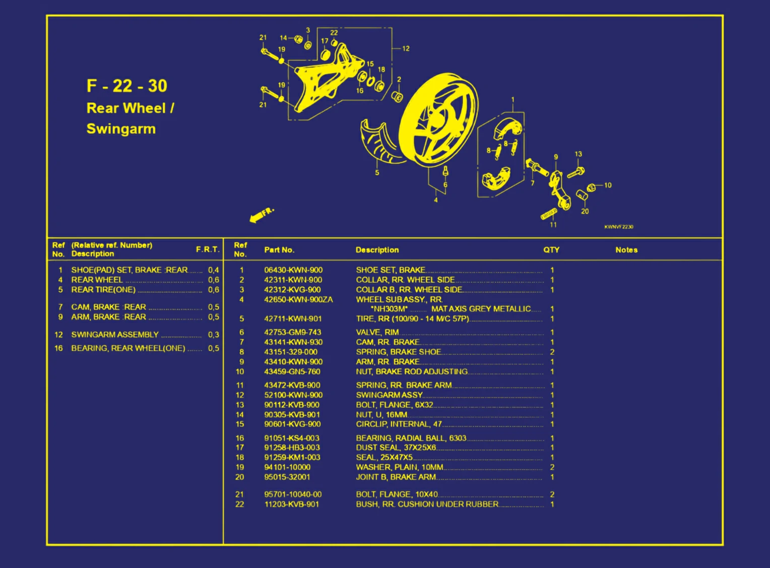 Rear Wheel atau Swingarm
