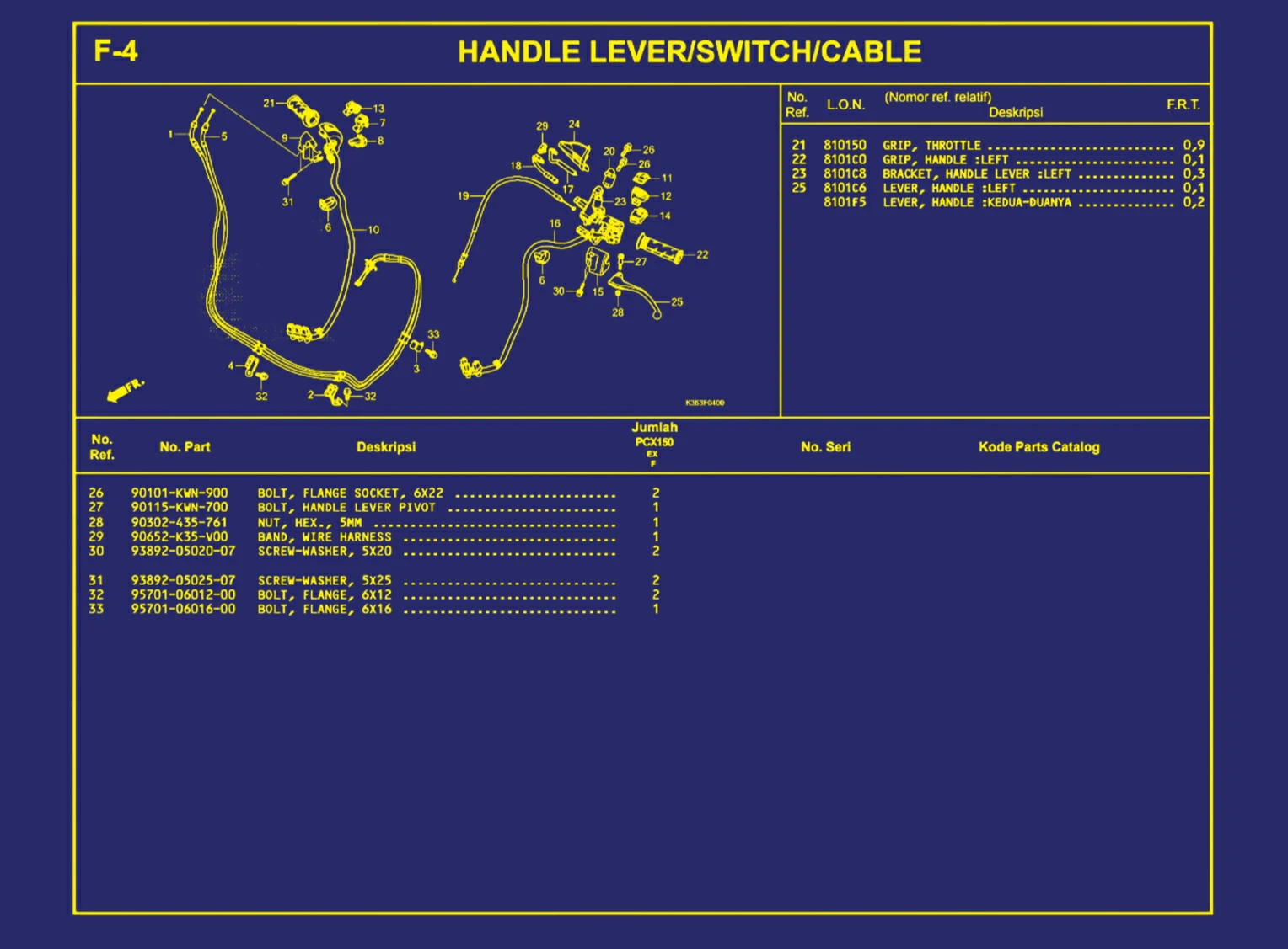 Handle Lever atau Switch atau Cable 2