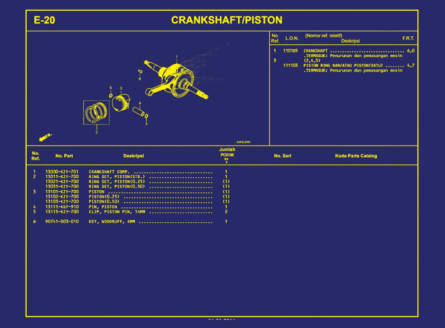 Crankshaft atau Piston