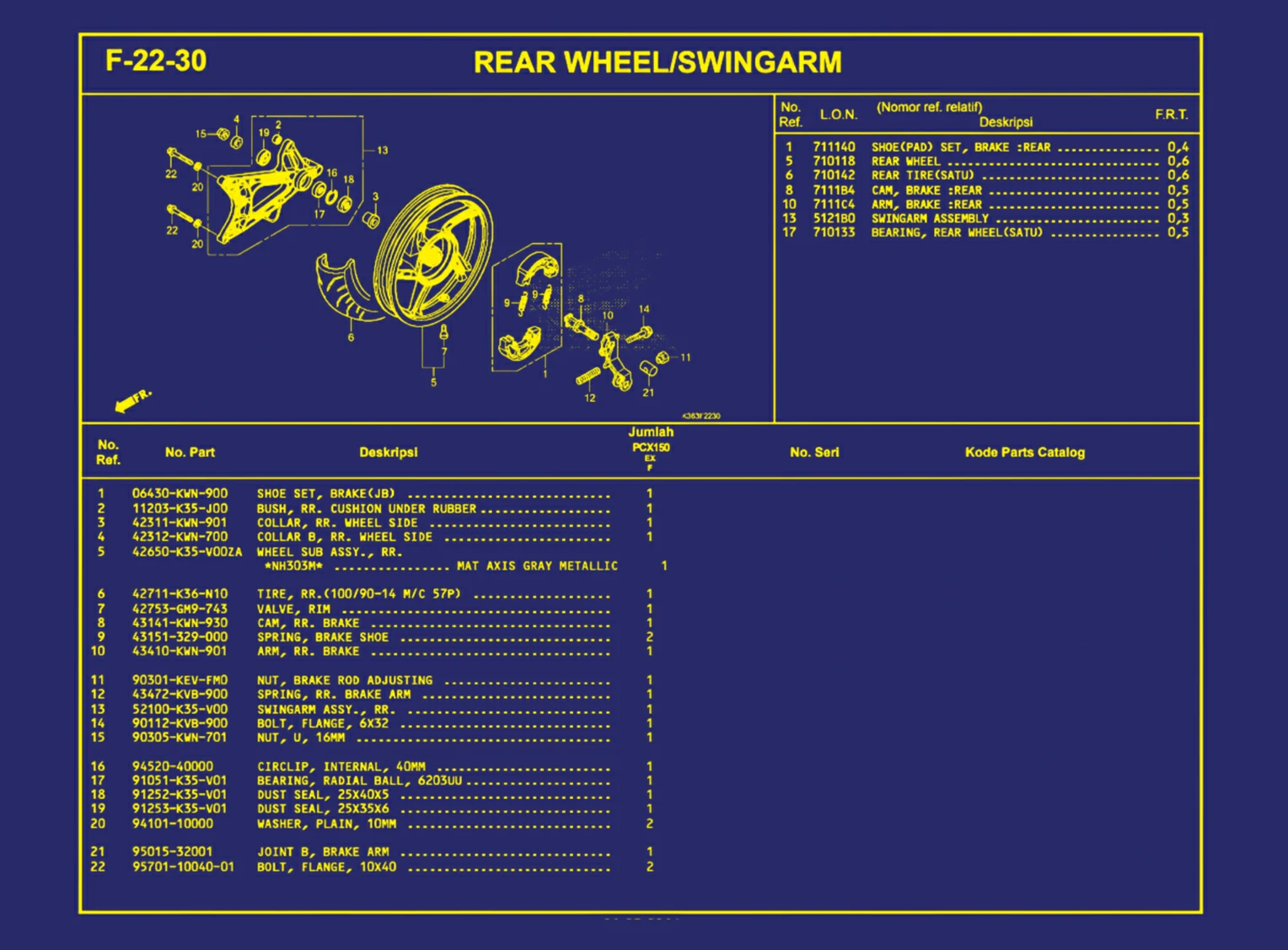 Rear Wheel atau Swingarm
