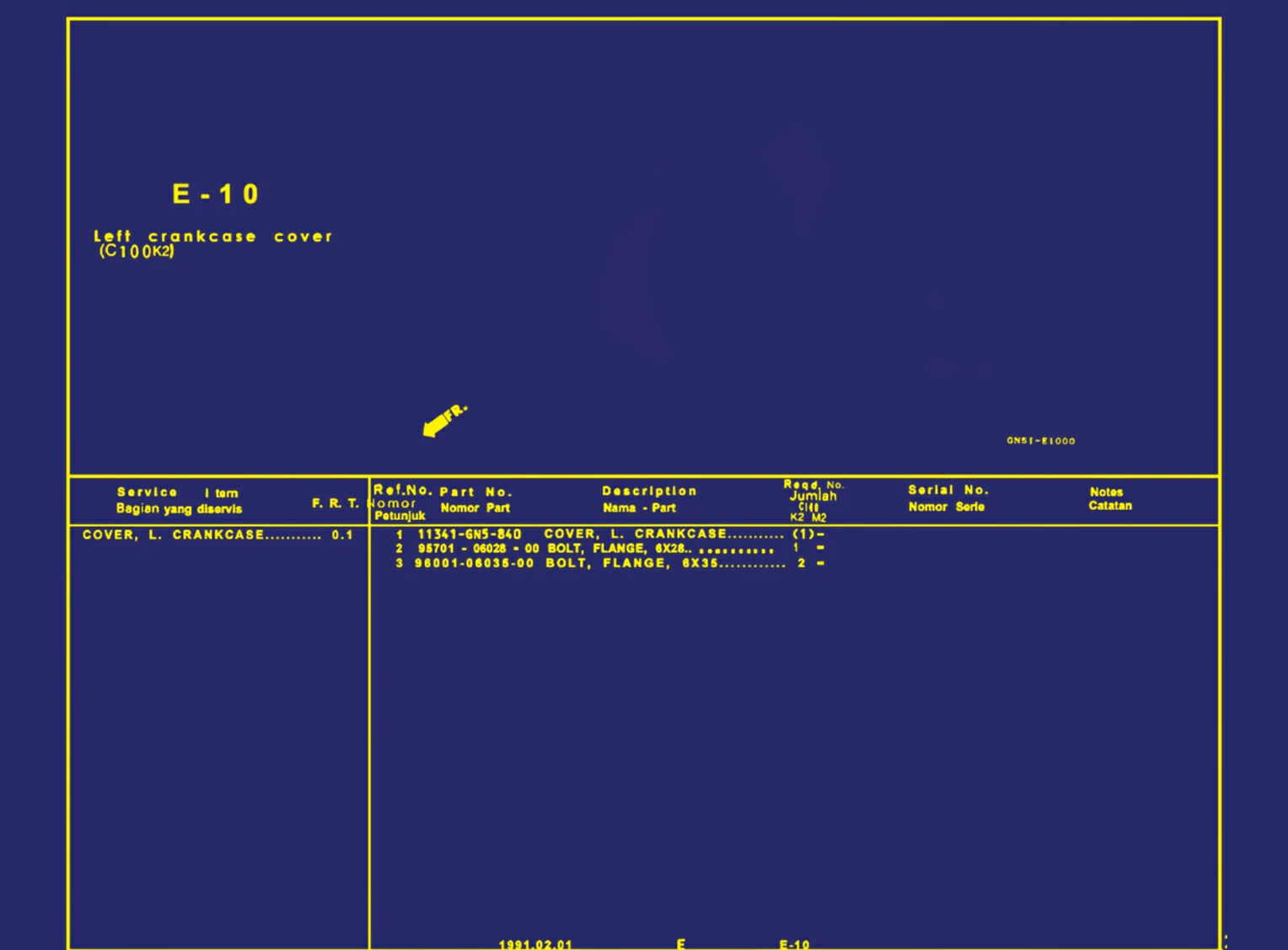 Left Crankcase Cover (C100k2)