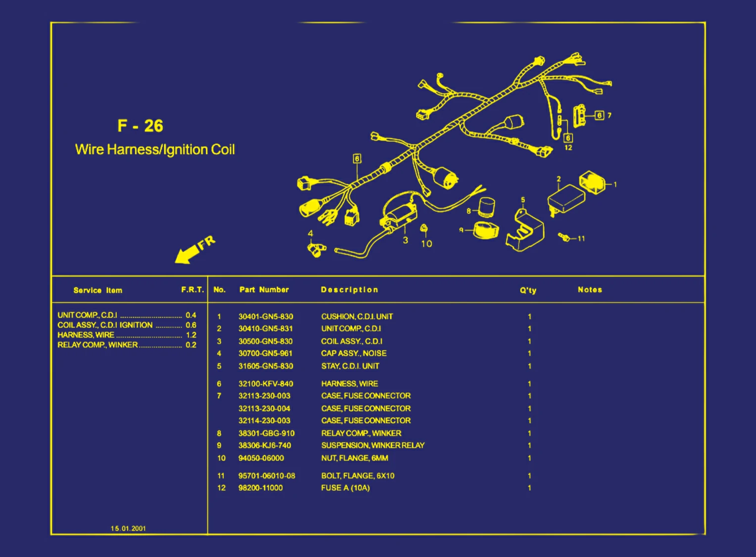 Wire Harness atau Ignition Coil