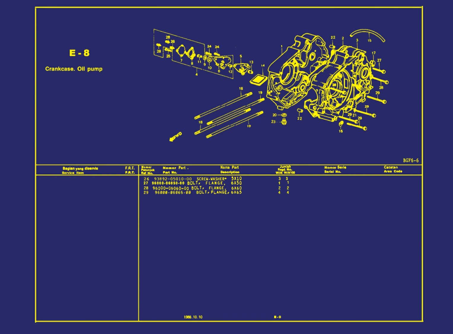 Crankcase. Oil Pump 2