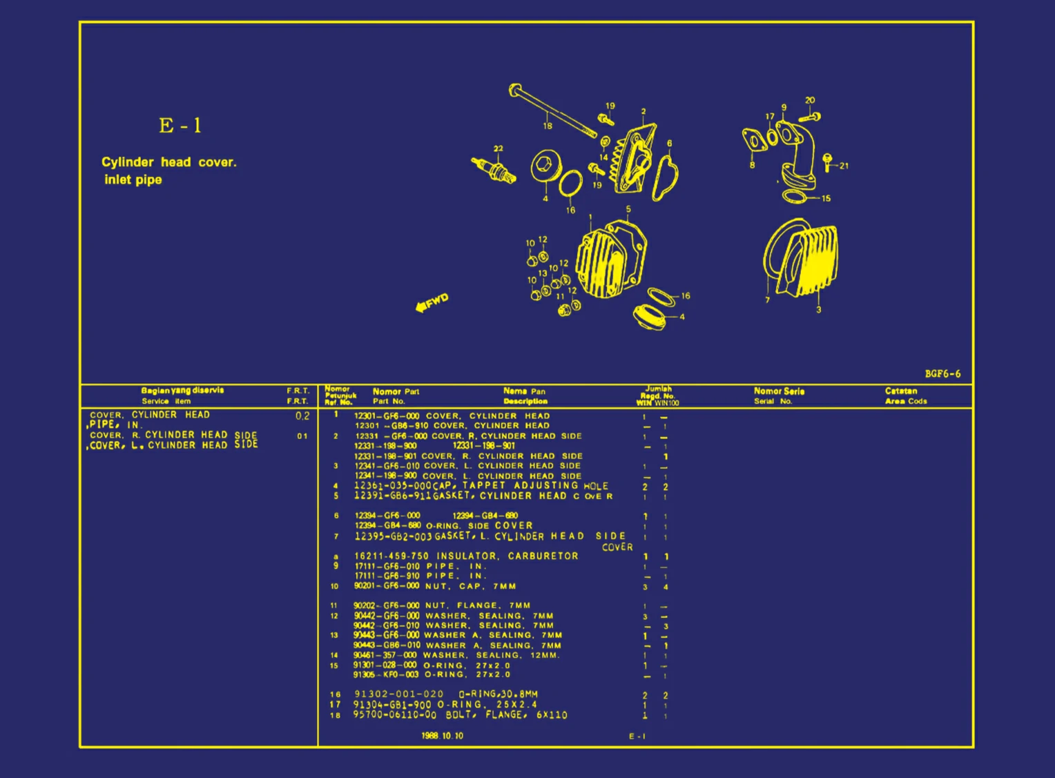 Cylinder Head Cover.inlet Pipe 1