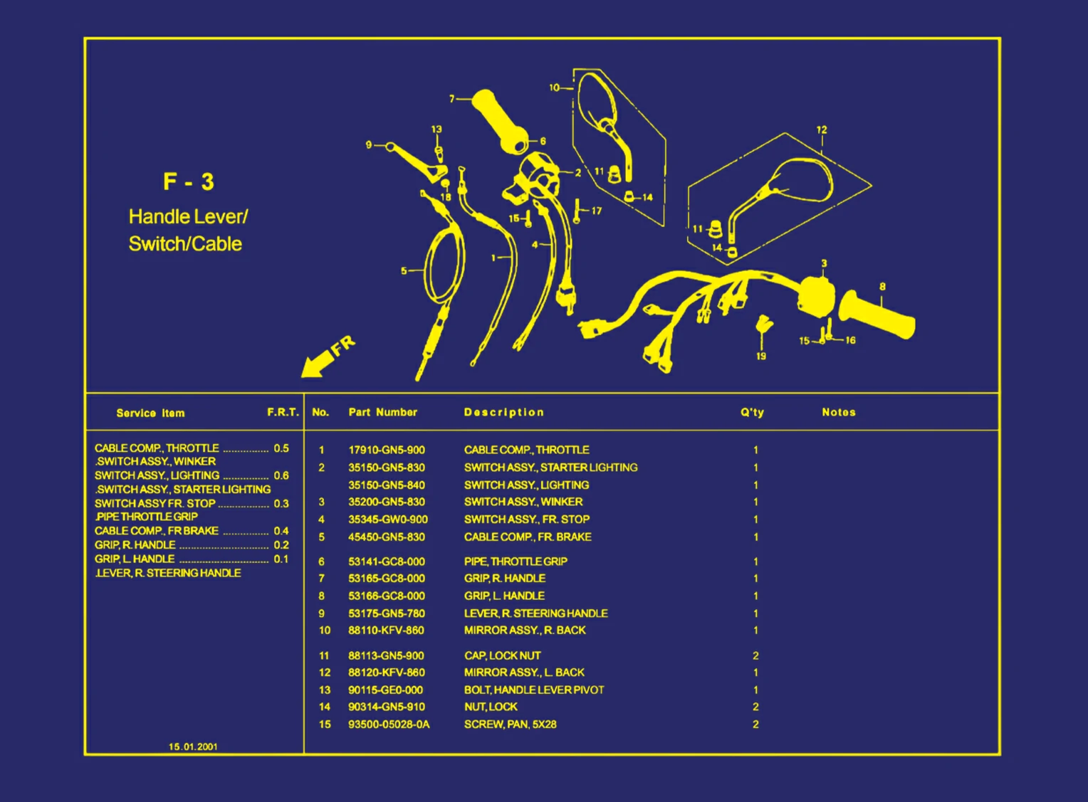 Handle Lever atau Switch atau Cable 1