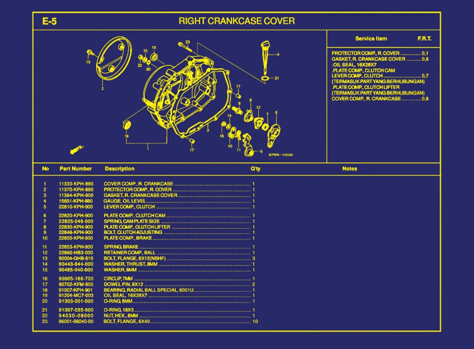 Right Crankcase Cover