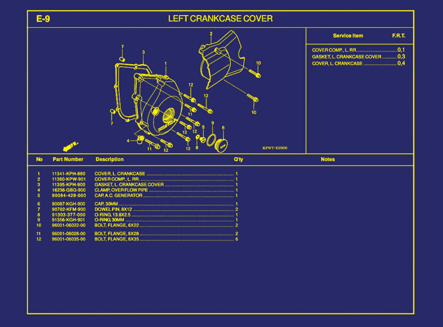 Left Crankcase Cover