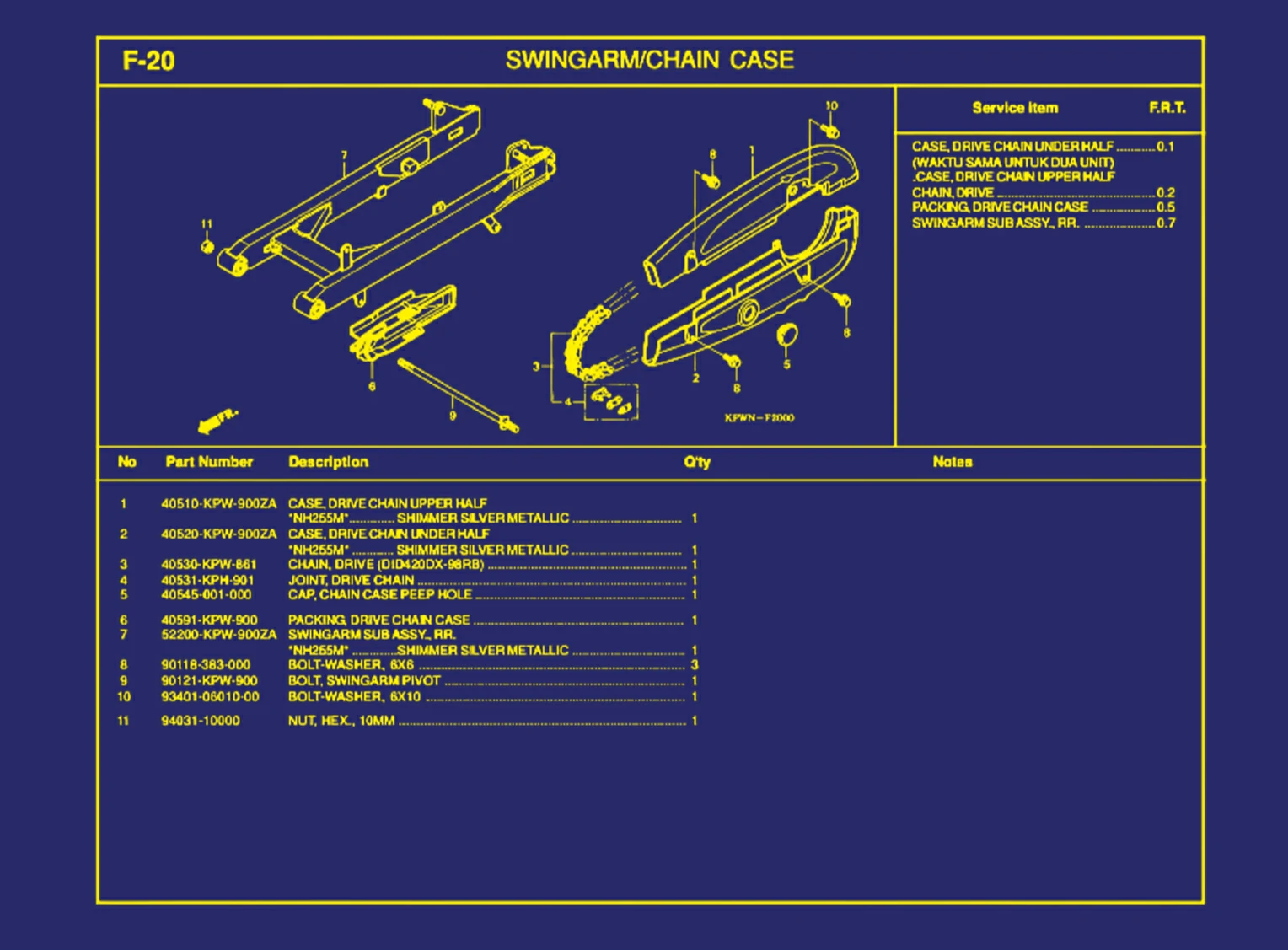 Swing Arm Chain Case