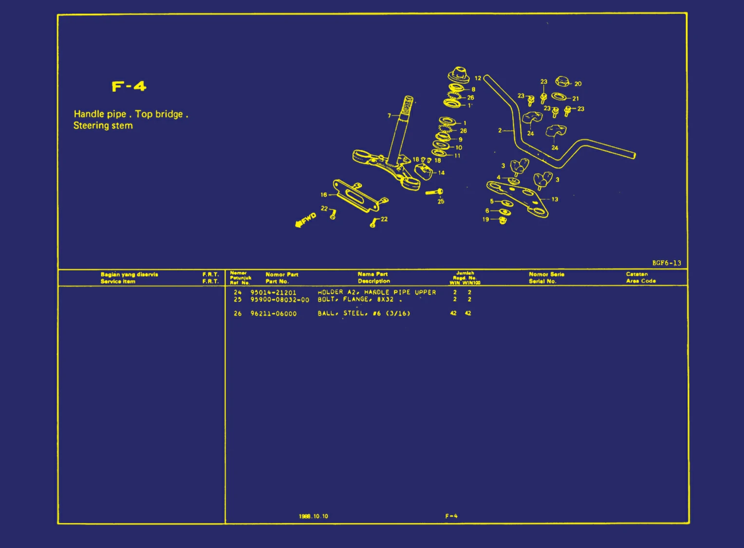 Handle Pipe. Top Bridge. Steering Stem 2