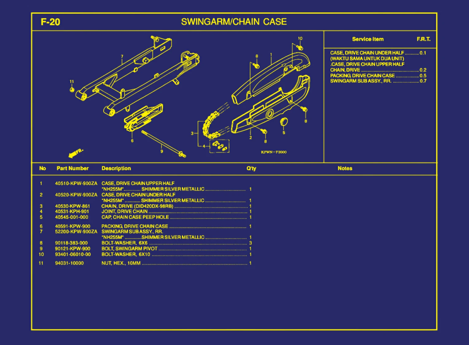 Swingarm atau Chain Case
