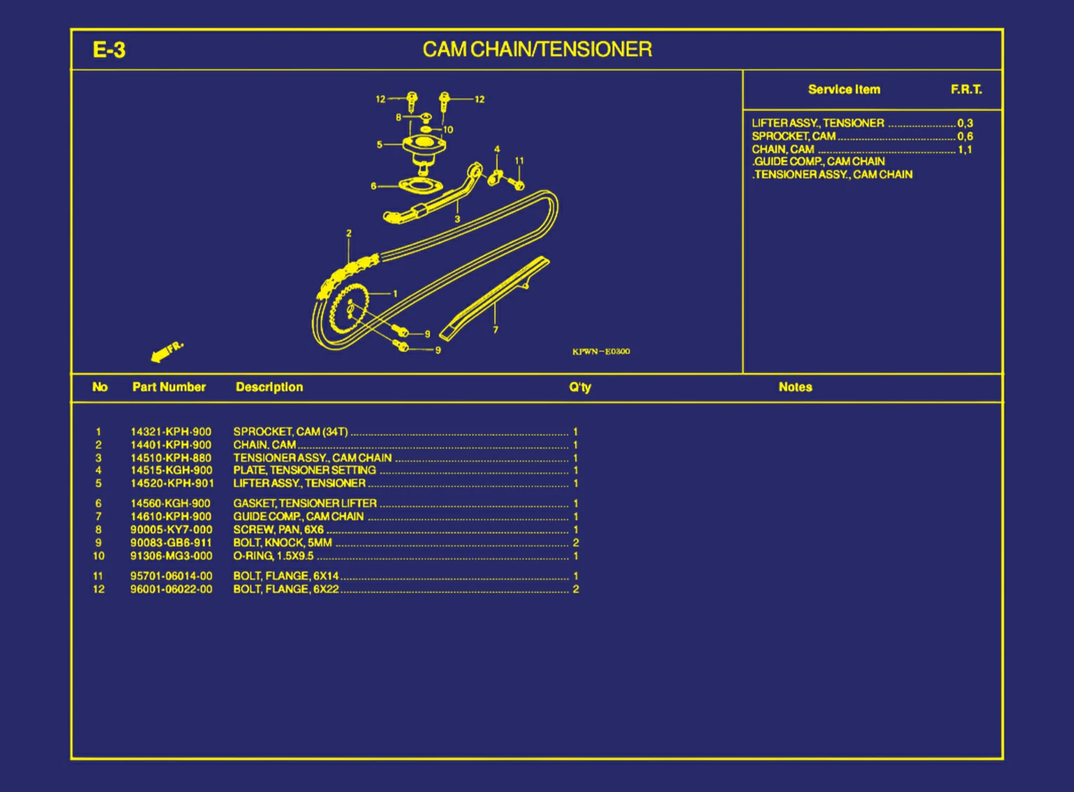Cam Chain Atau Tensioner
