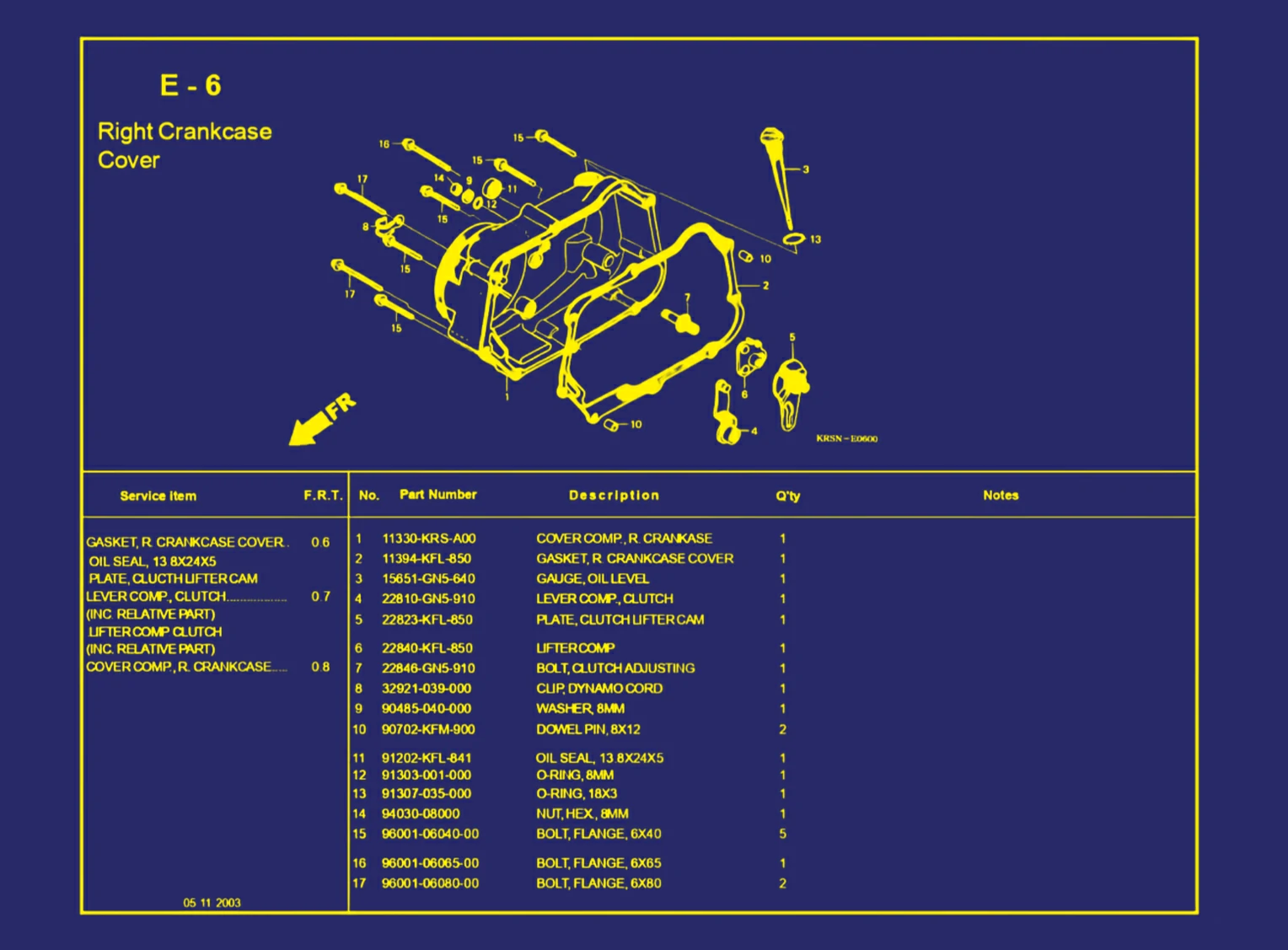 Right Crankcase Cover