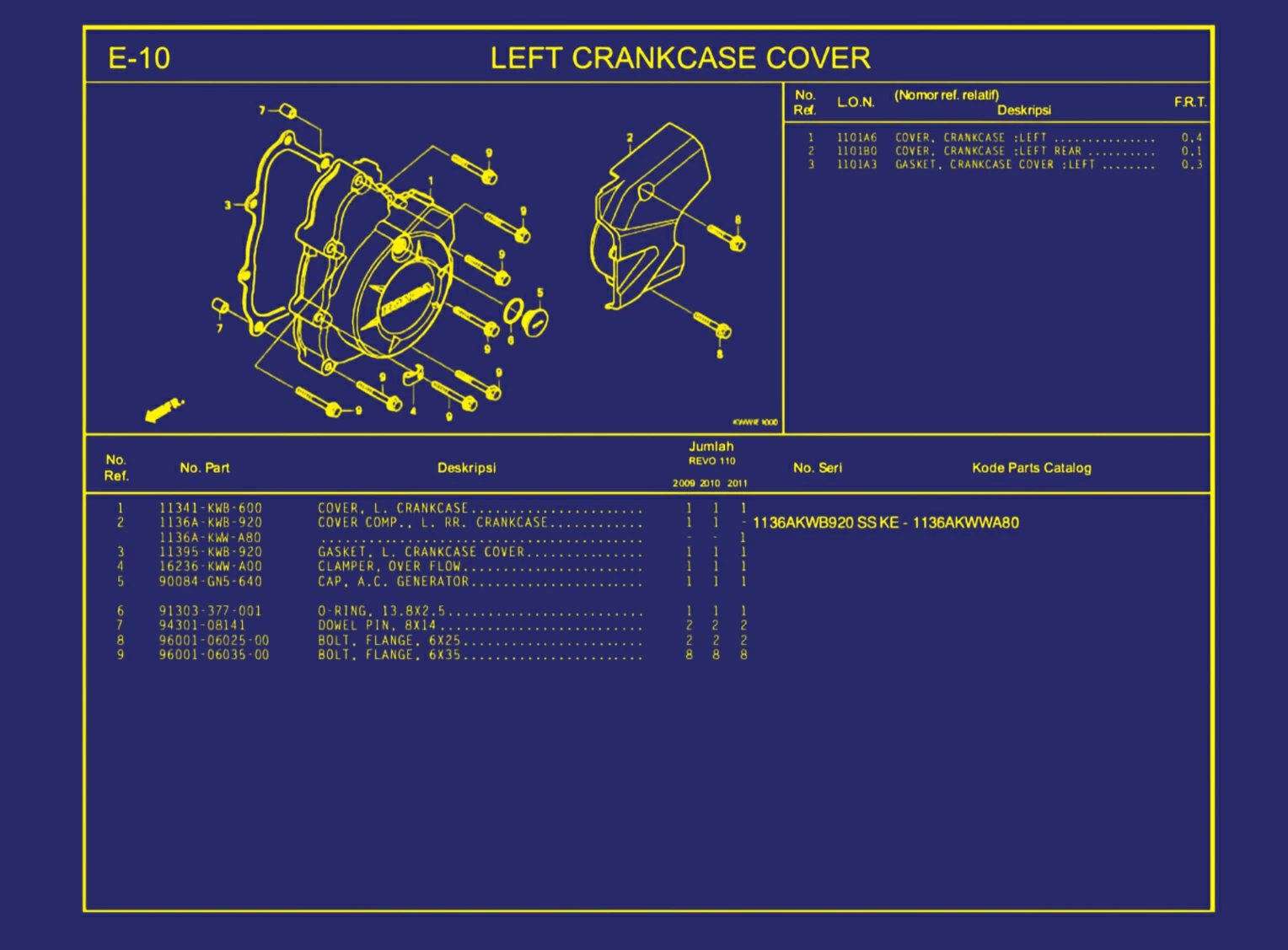 Left Crankcase Cover