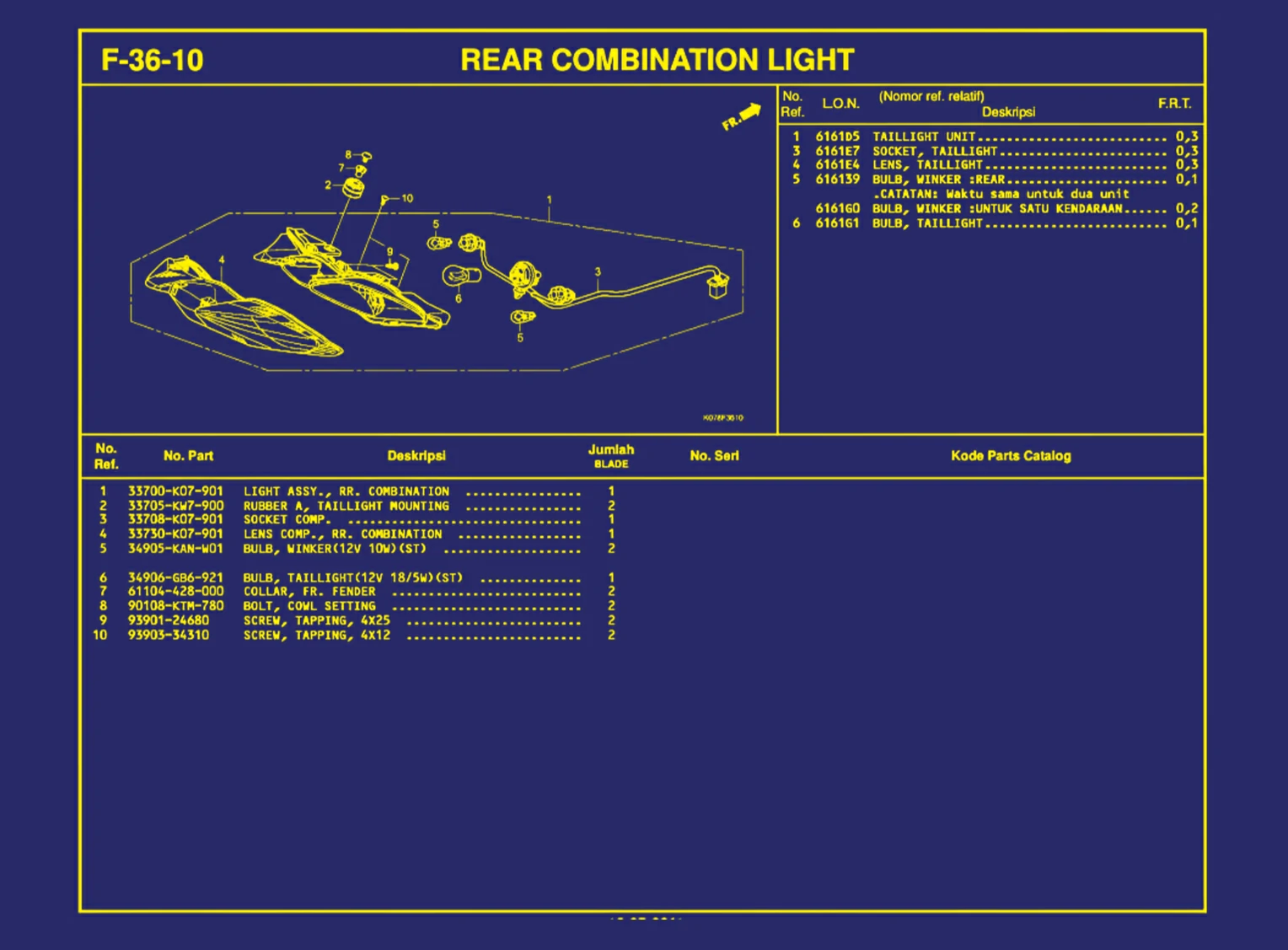 Rear Combination Light