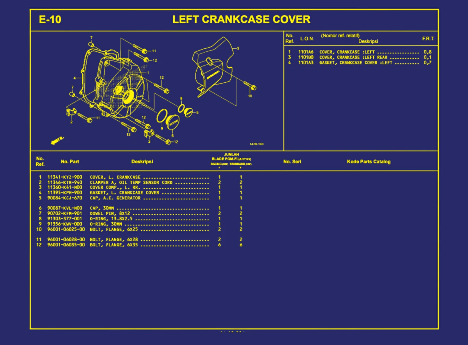Left Crankcase Cover