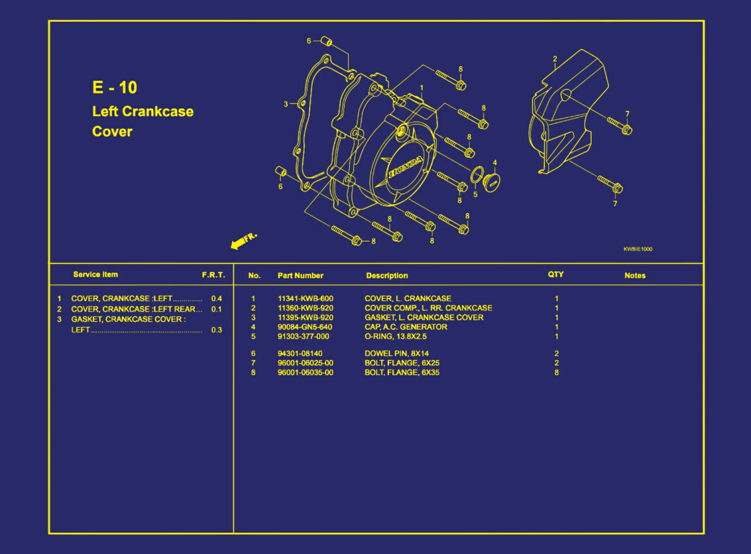 Left Crankcase Cover